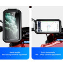 M18L Waterproof Motorcycle Bike Handlebar Rear View Mirror Phone Holder Case