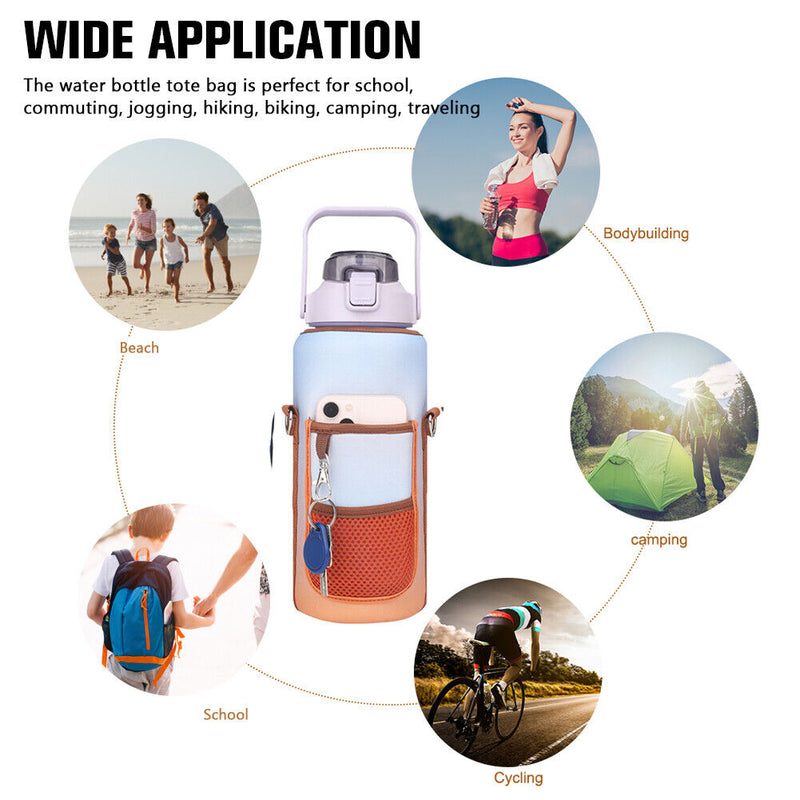 2000ml Water Bottle Cover Anti-Collision Bottle Bag Shockproof Kettle Holder Bag