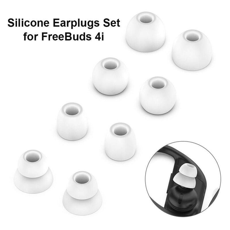 1 Set Silicone Earphone Earplugs Covers for FreeBuds 4i Earbuds Dust-proof Caps