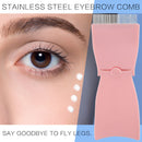 Lash Separator Comb Foldable Eyelash Eyebrow Comb Durable Stainless Steel Needle