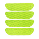 4pcs Open Car Door Stickers Warning Mark Reflective Strips Tapes (Green) Newly