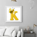 Diamond Painting 5D DIY Bee Full Round Drill Rhinestone Picture (B3128)