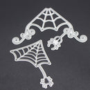2pcs Halloween Spider Web Scrapbooking Album Embossing Cutting Die Stencils