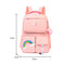 #A Korean Fashion Backpack Rainbow Shoulder Strap Teenage Girl Children Schoolba