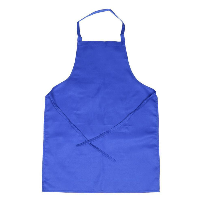 Women Men Adjustable Kitchen Apron Pure Color Waterproof Bib for Cooking