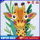 Partial Special Diamond Painting Cartoon Giraffe Head Rhinestone Mosaic Picture