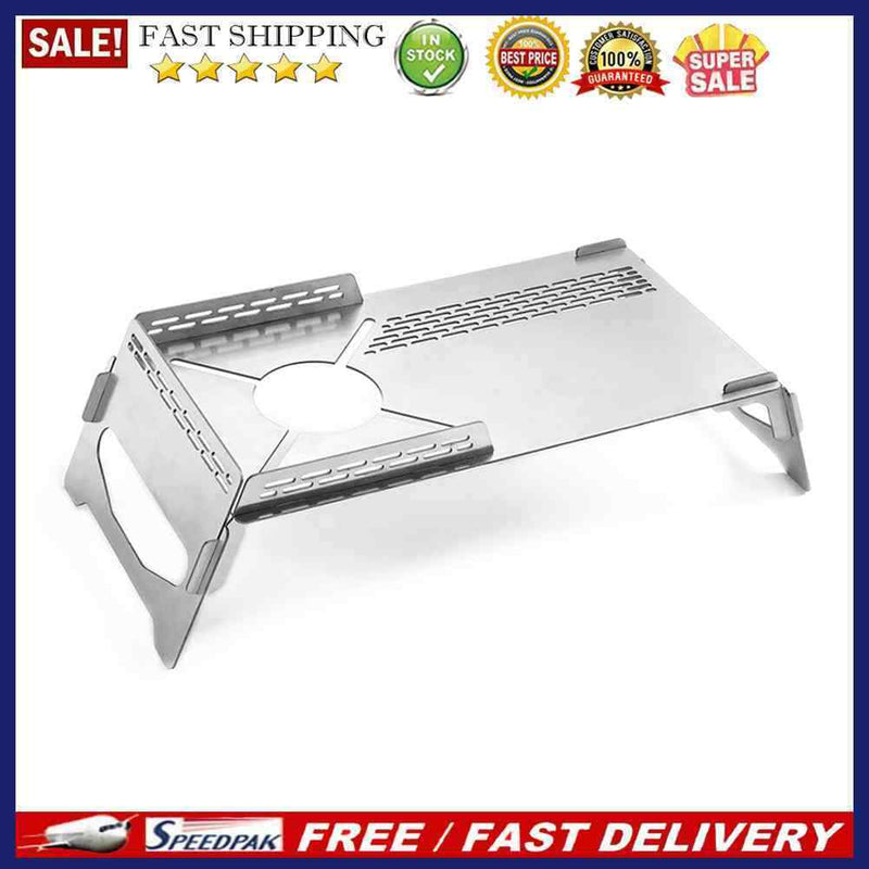 Stainless Camping Table Portable Outdoor Picnic BBQ Heat Insulation Folding
