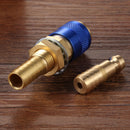Water Cooled Gas Adapter M10 MIG TIG Welding Torch Hose Connector (Blue) Newly