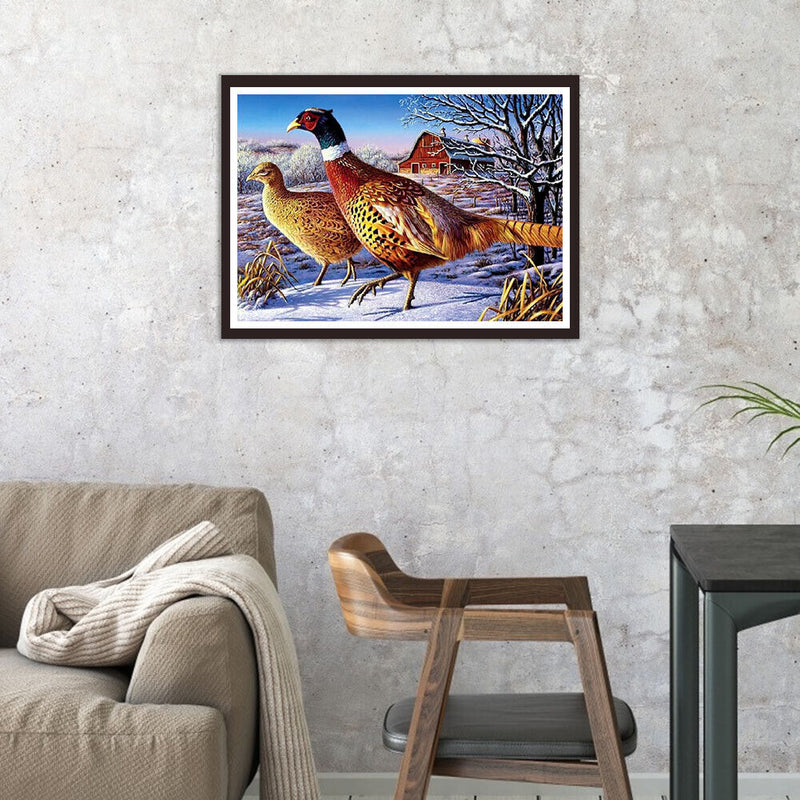 5D DIY Full Drill Diamond Painting Dove Cross Stitch Embroidery Home Decor Craft