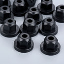 10pcs Car Body Nut Flange Clip Black for E30 E32 E34 E36 K60 1E32 7 Series