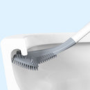 Long-Handled Toilet Brush Golf Brush Head Cleaning Tool Accessories (White)