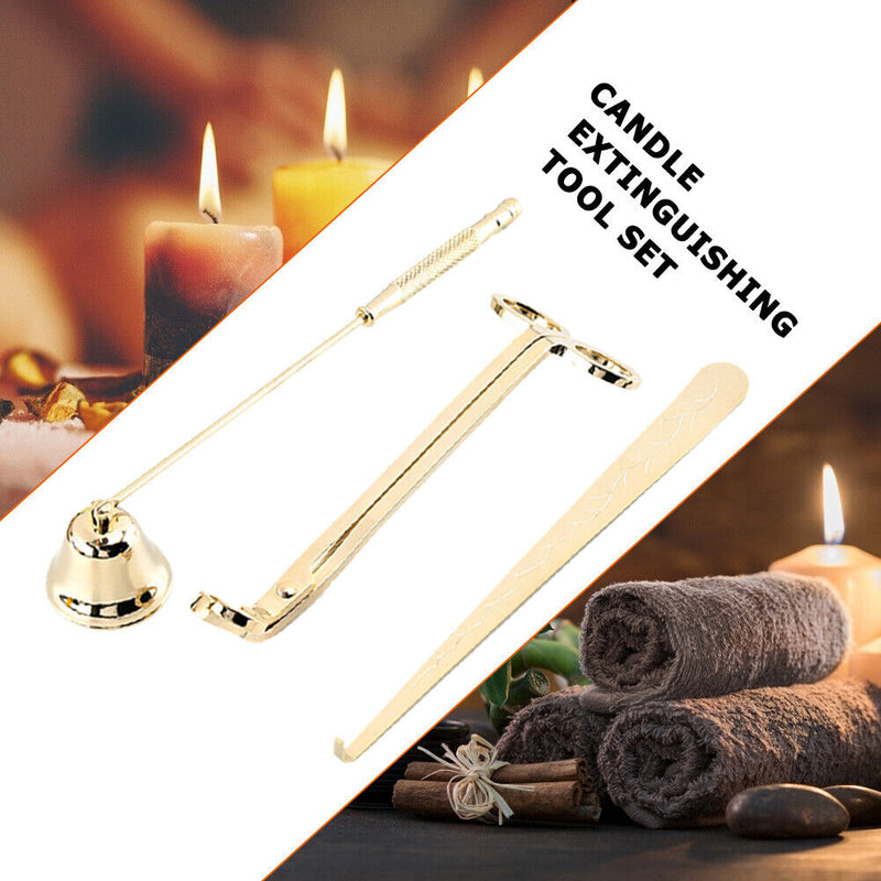 Candle Wick Scissor Set Stainless Steel Snuffer Lamp Trim Hook Cutter (D)