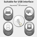USB Night Bulb Portable Small Book Lamps LED Reading Light (Warm Light) Newly