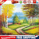 Forest Trail Oil Paint By Numbers DIY Handpainted on Canvas Wall Art Crafts