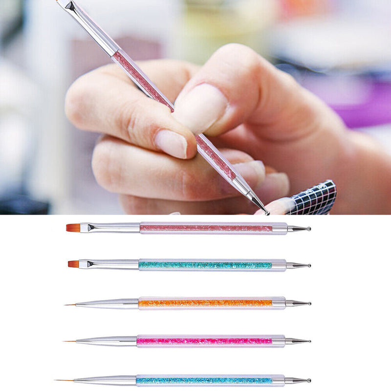 5pcs Nail Art Brush Nail Polish Lines Stripes Grid Liner DIY Manicure Pen