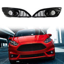 1 Pair Hollow Front Bumper Fog Lamp Lower Grille for Ford Fiesta JA8 13-17 Newly