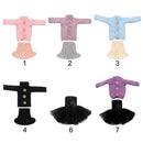 Kids DIY Fur Coat Dressing Clothes Mini Knitted Sweater Tops Casual Dress