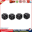 4pcs Dice Style Car Tire Wheel Tyre Caps Valve Stem Dust Covers (Black) Newly