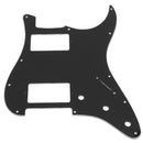 1pc 3ply Strat Pickguard with HH Layout Electric Guitar Panel(Black) Newly