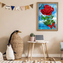 DIY Butterfly Rose Rhinestone Picture Gift Full Drill Round Diamond Painting Kit