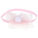 Girls Hair Accessories Baby Elastic Lace Flowers Headbands for Infant(Pink)