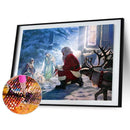 5D DIY Full Drill Diamond Painting Santa Claus Cross Stitch Mosaic Kit Wall Arts