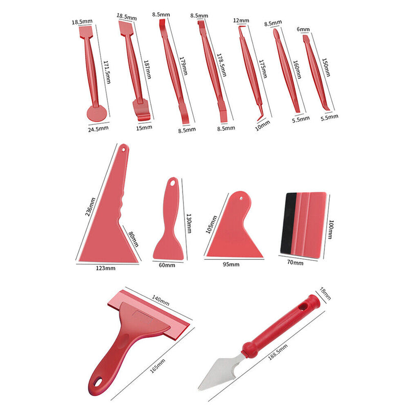 13pcs/set Car Vinyl Wrap Tool Kit Film Wrapping Window Tinting Squeegee