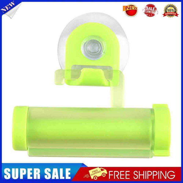 Hanging Rolling Tube Toothpaste Squeezer Facial Cleanser Dispenser (Green)