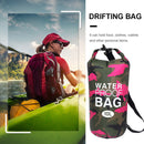 Waterproof Swimming Bag Camouflage Outdoor Camping Dry Sack (10L Rose Red) Newly