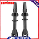 2 Pack 40mm Tubeless Tire Presta Valve CNC Alloy Stem with Cap for MTB Road Bike