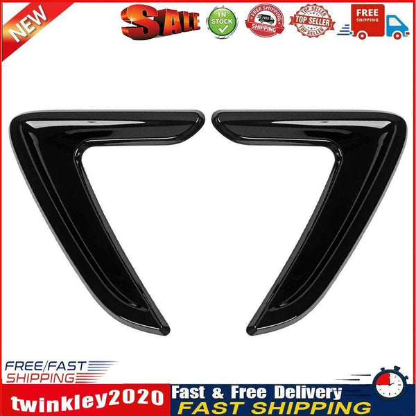 1 Pair Car Side Air Vent Cover Trim Fender Stickers for 3 Series (Black) Newly