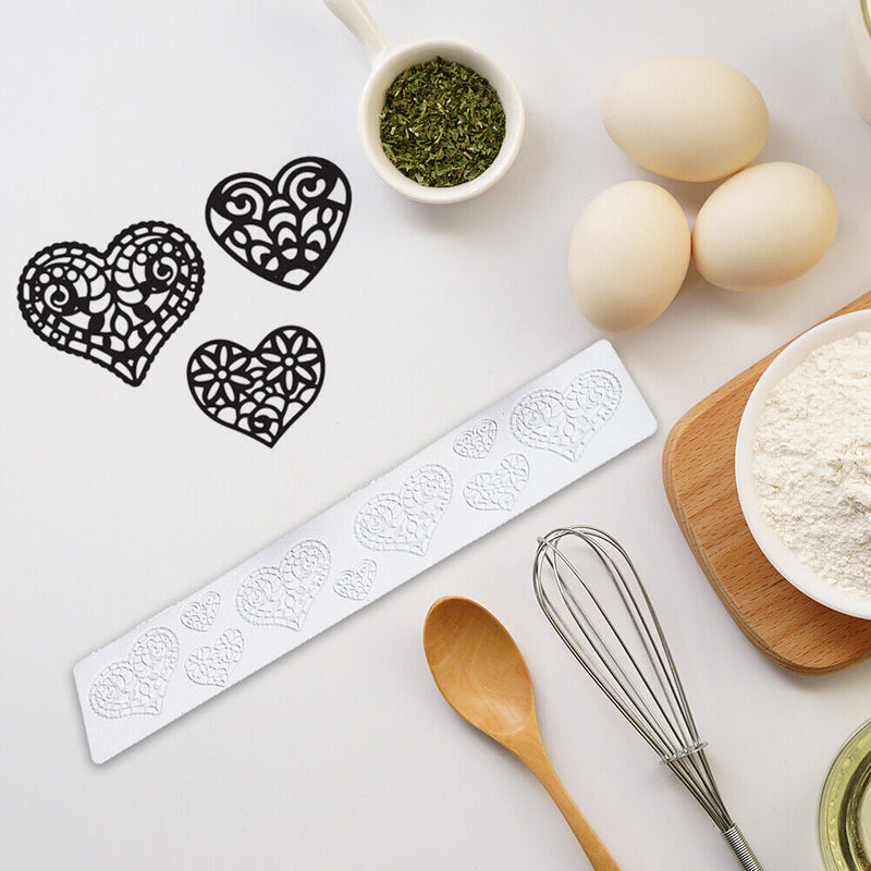 Lace Flower Silicone Sugarcraft Mold Fondant Mat Pastry Cake Decorating Tools