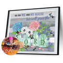 5D Diamond Painting DIY Flower Letter Special Shape Partial Drill (KA349)