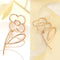 Women Scarf Buckle Simple Pin Lapel Hollow Fashion Alloy Flower Brooch