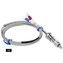 M12 Probe 0-400C K Thermocouple Cable Temperature Sensor Shielded Wire (2m)