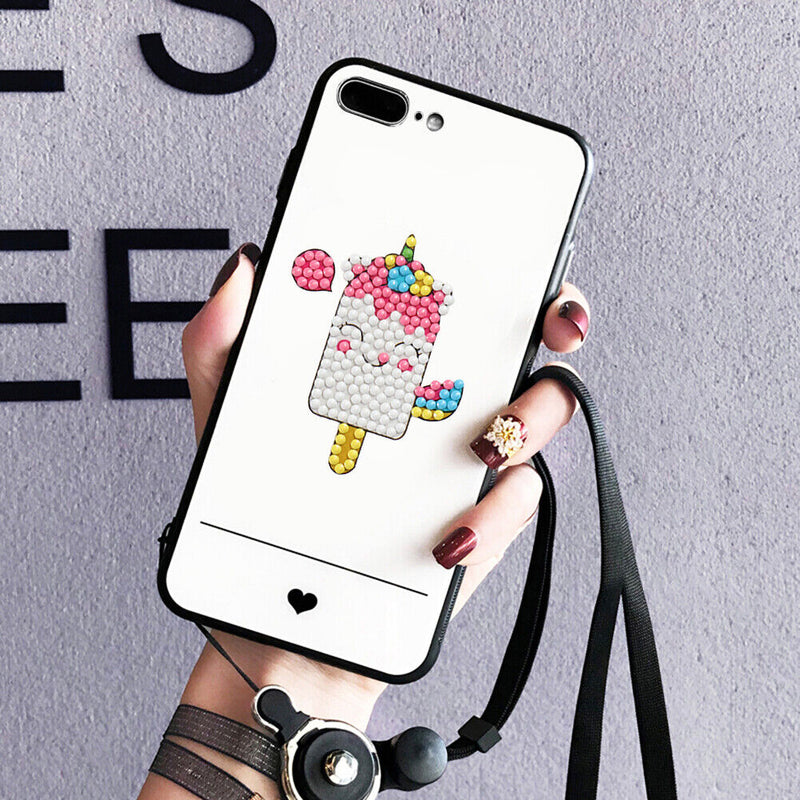 6pcs 5D Diamond Painting Stickers Kit DIY Cartoon Cup Phone Decor Kids (ST017