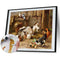 Goat Rooster Oil Paint By Numbers Kit DIY Acrylic Painting on Canvas (B1489)