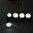 4LED White Lights Round Lampshade for 1/10 Axial Climbing Car Crawler Part Newly