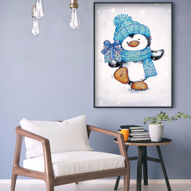 DIY Cartoon Penguin Diamond Painting Mosaic Special Shaped Home Room Decor