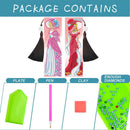 2pcs DIY Diamond Painting Leather Bookmark Lady Mosaic Special-shaped Drill Art