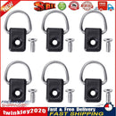 Kayak Canoe D Buckle Tie Down Loop with Screws Canoe Boat Accessory (6pcs) Newly