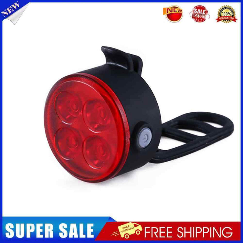 #A LED Mountain Bike Taillight Headlight USB Charging Cycling Safety Warning Lam