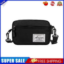Fashion Women Canvas Patchwork Crossbody Phone Bag Mini Handbags (Black)