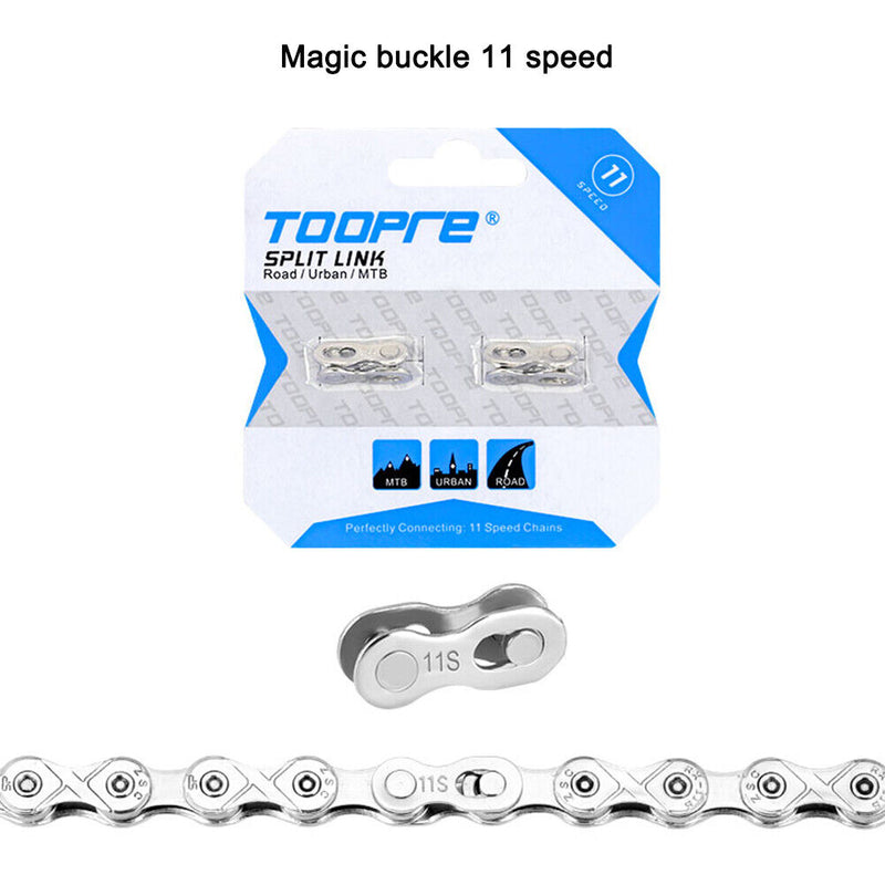 TOOPRE 2 Pairs Bicycle Chain Link Connector Joints MTB Bike Quick Master Li
