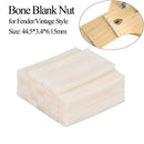 Bone Guitar Nuts Saddles Blank for Electric Classical Guitar Bass (3pcs) Newly