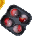 DIY Round Ice Ball Ice Tray Silicone Cocktail Bar Party Kitchen Molds (D) Newly