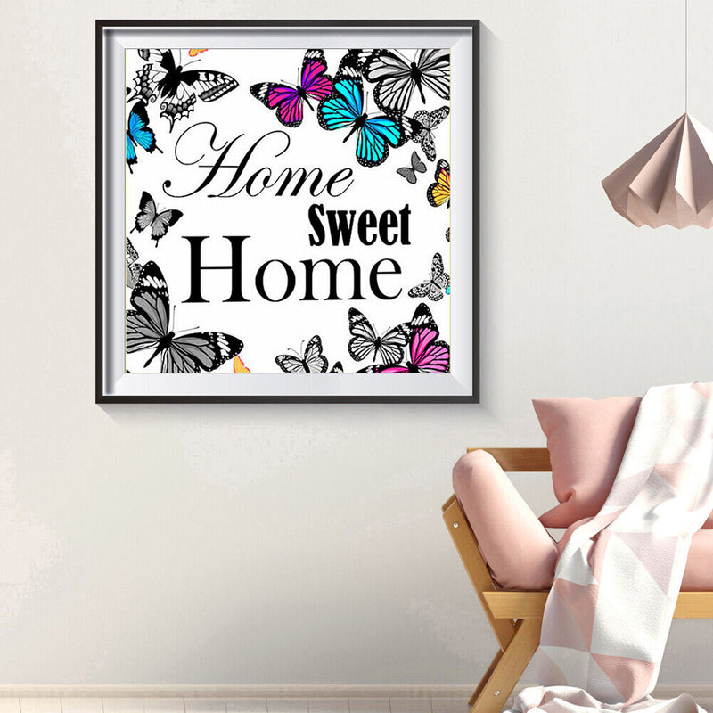 5D DIY Full Drill Diamond Painting Butterfly Home Cross Stitch Embroidery Mosaic