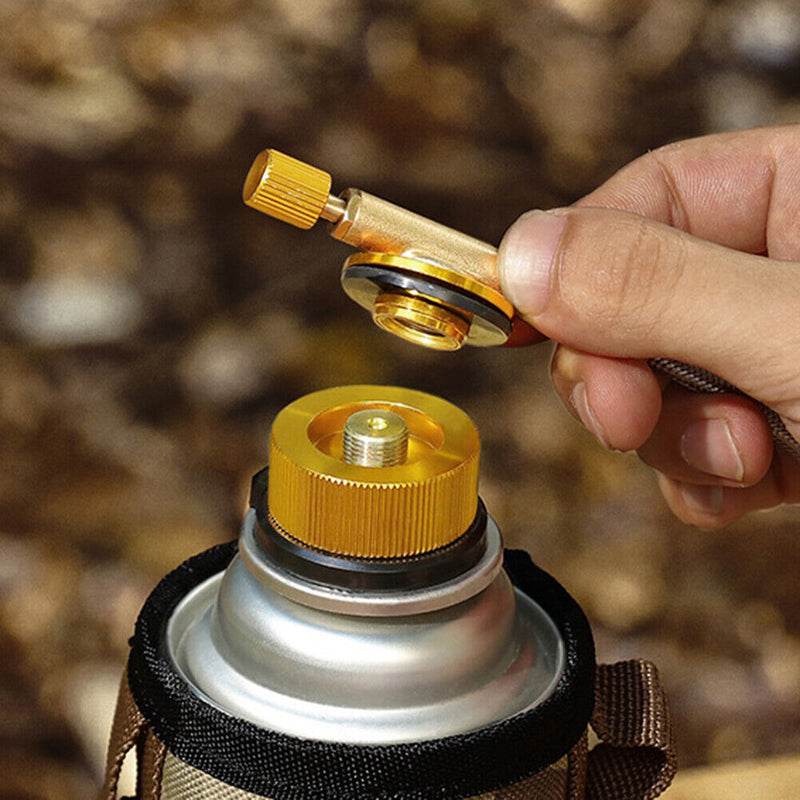 Aluminum Alloy Stove Adapter Conversion Head Portable Butane Furnace Connec