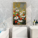 Flowers Oil Paint By Numbers Kits Canvas Picture Wall Art DIY Craft Coloring Set