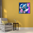Dolphin Full Round Drill Diamond Painting Drawing Rose Mosaic Home Decor Kit